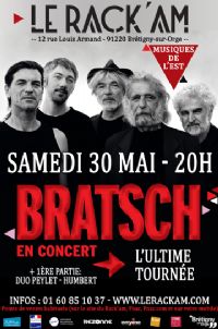 Bratsch, l'Ultime Tournée + Duo Peylet Humbert. Le samedi 30 mai 2015 à Brétigny-sur-Orge. Essonne.  20H00